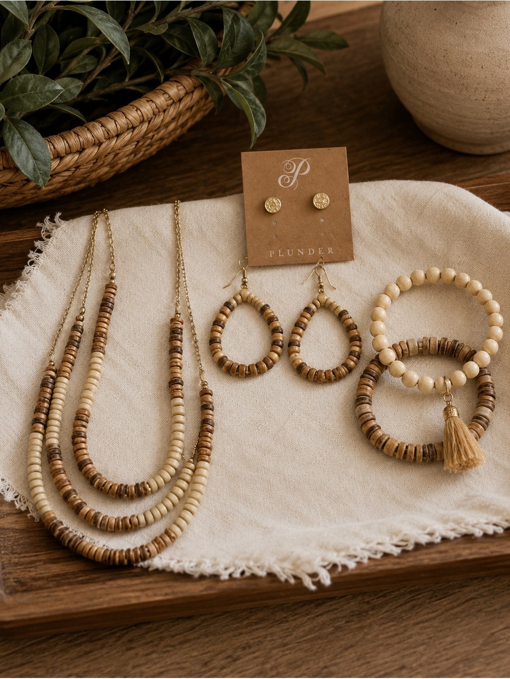 Plunder Jewelry Lot Earrings Necklace Bracelet